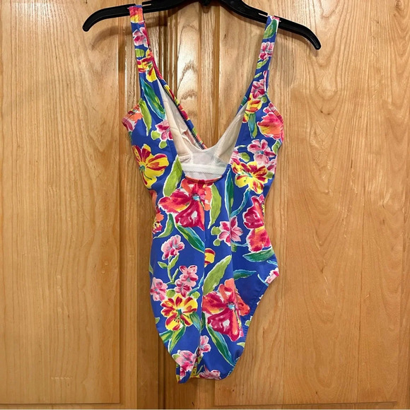 Ralph Lauren Floral One Piece Swimsuit - Picture 2 of 8